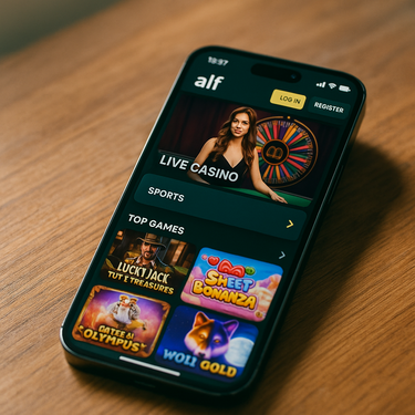 Alf Casino - Design Responsive Mobile - Jeux sur Smartphone Belgique
